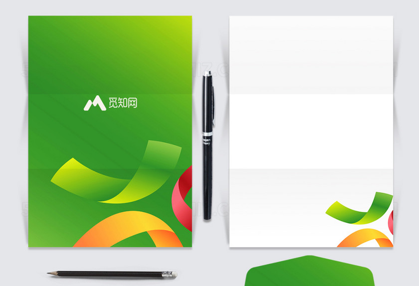 清新绿色科技线条信纸 清新绿色科技线条信纸