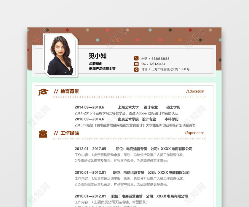 电商运营应届生春招通用简历 电商运营应届生春招通用简历