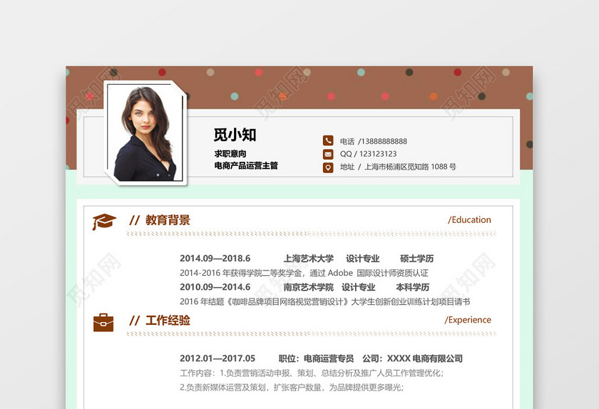 电商运营应届生春招通用简历 电商运营应届生春招通用简历