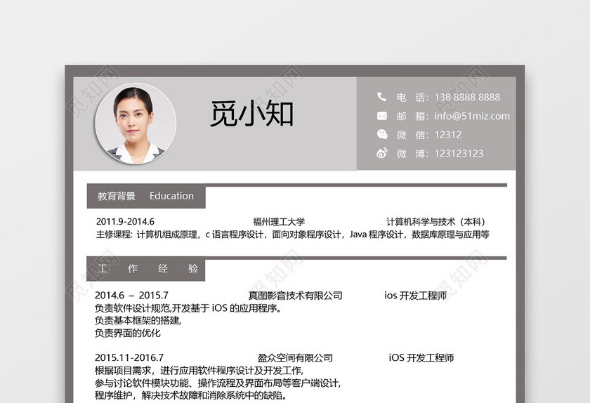 程序员简历Android开发IOS开发工程师 程序员简历Android开发IOS开发工程师